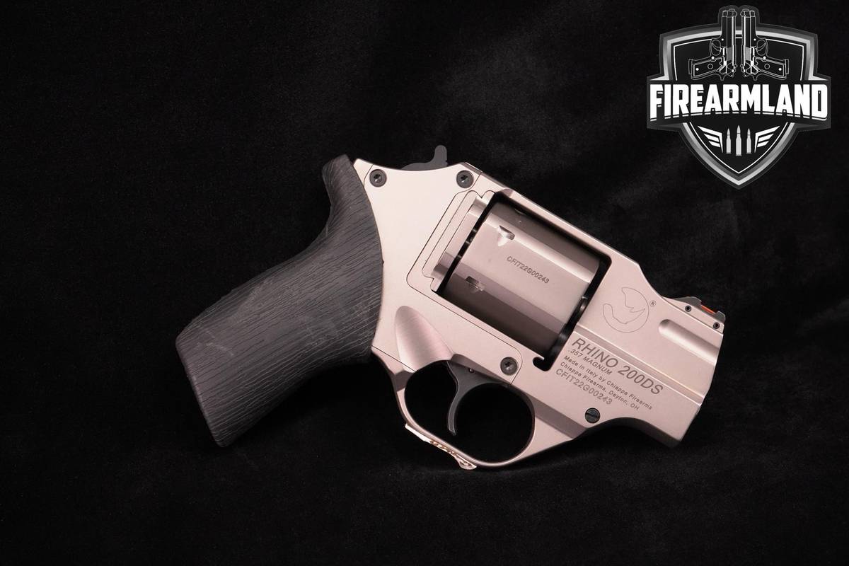 SNUB-NOSE Chiappa Firearms Rhino 200DS 357 Magnum 2" Nickel 200-DS DA/SA