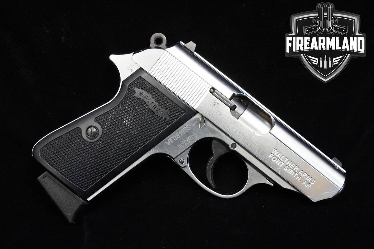 Walther PPK 22LR 3.3" Nickel Finish Walther +3 MAGS & ORIG CASE