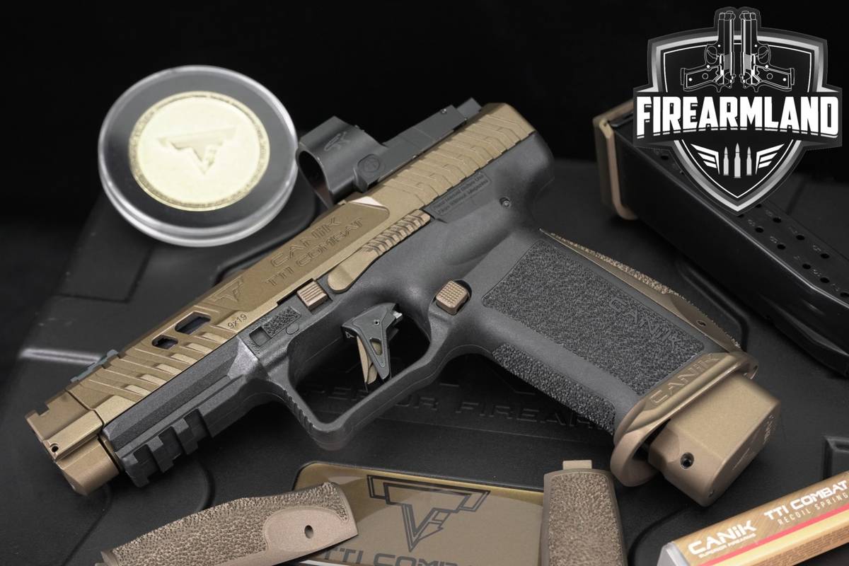Canik TTI Combat 9mm Bronze +2 MAGS, ORIG CASE, MECANIK RED DOT, HOLSTER