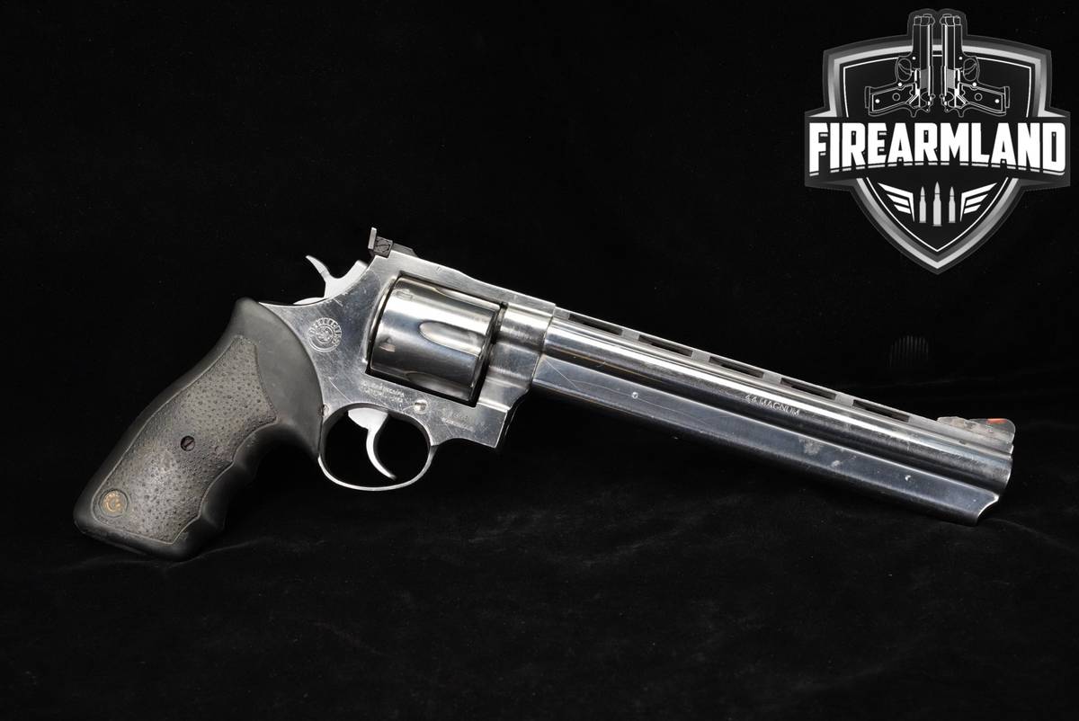 Taurus Model 44 Magnum 8.375" Bright Stainless DA/SA FACTORY PORTED M44