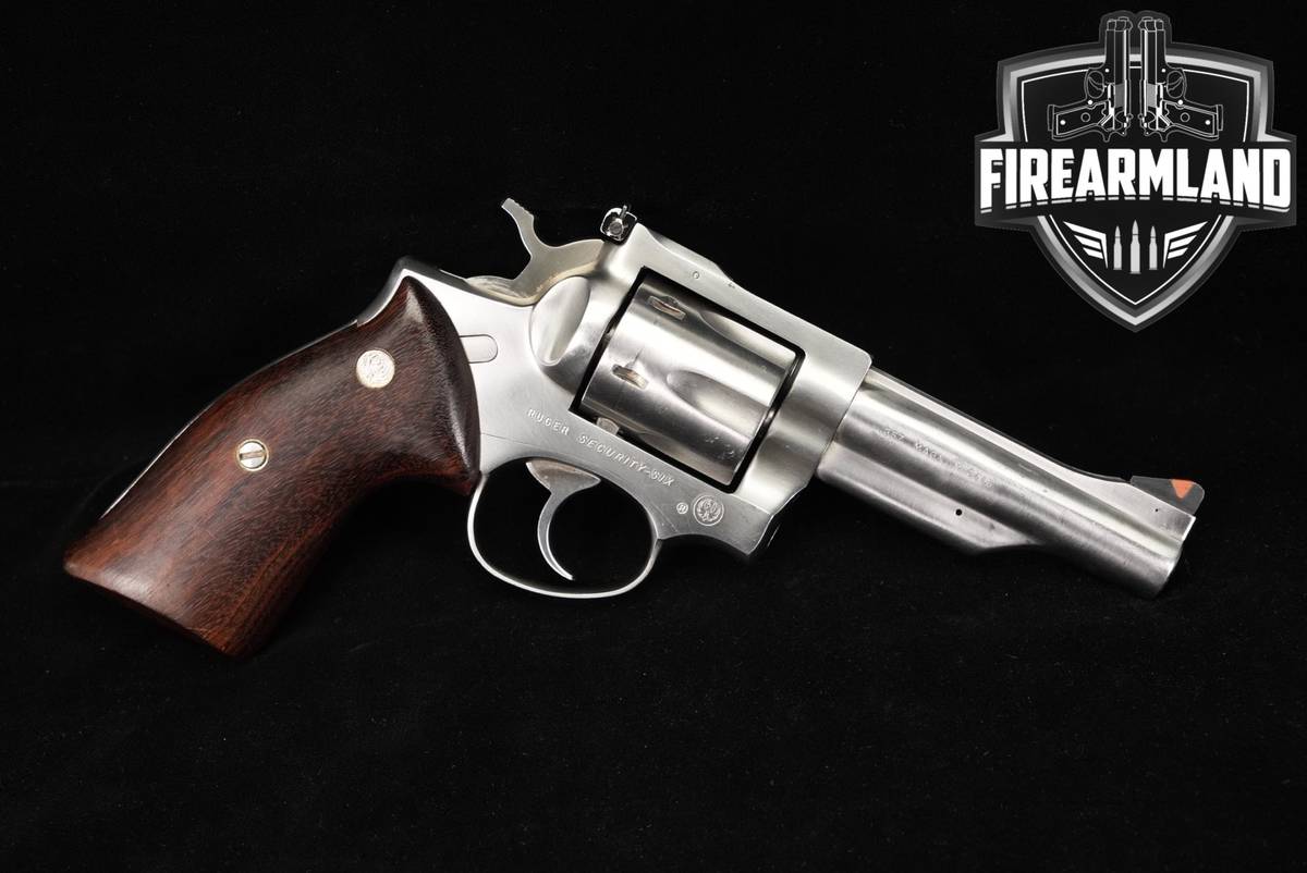 1986 Ruger Security-Six 357 Magnum 4" Brushed Stainless Security6 6 DA/SA