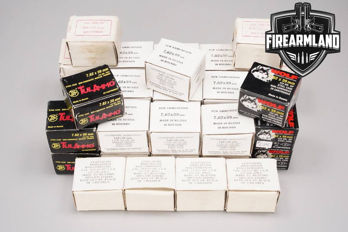 7.62x39 Ammo 762x39 Ammunition 695 ROUNDS