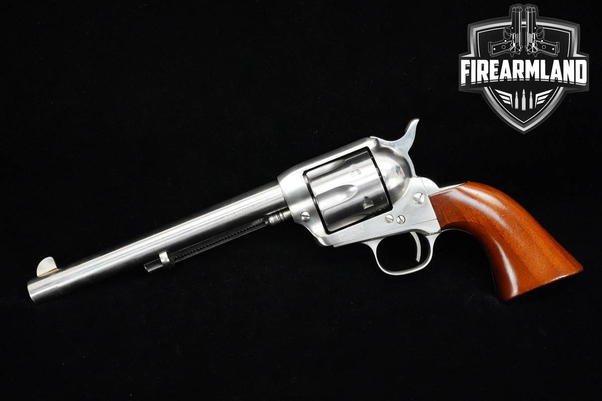 A Uberti Model 1873 45 Colt 7.5" Stainless Steel 1873 Cattleman