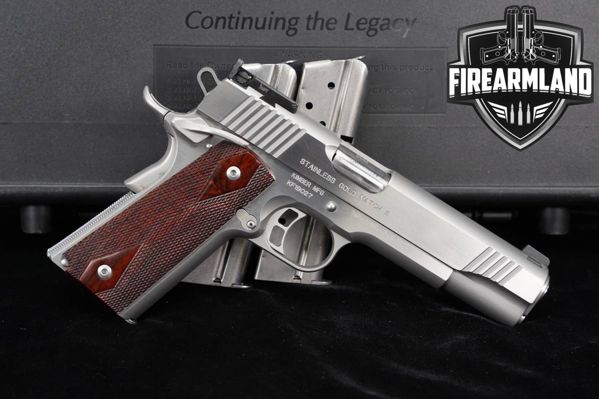 Kimber Stainless Gold Match II 9mm 1911 5" +3 MAGS & ORIG CASE