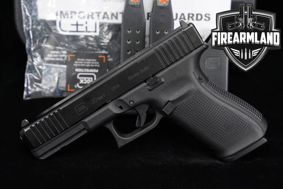 Glock 20 Gen5 MOS 10mm 4.61" G20 Gen 5 Defense Pistol +3 MAGS & ORIG CASE