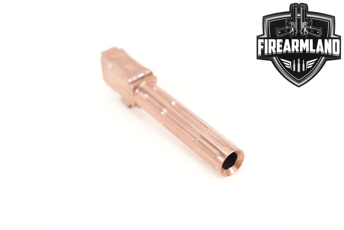Boogeyman Customs Flatline Rose Gold G19 Barrel 9mm Pistol Flat Line Glock