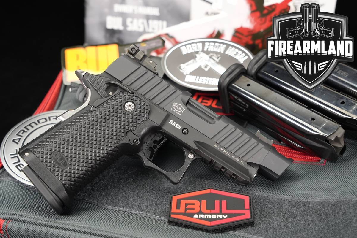 BUL Armory SAS II Ultralight COMP 3.25 9mm 1911 2011 +4 MAGS & ORIG CASE