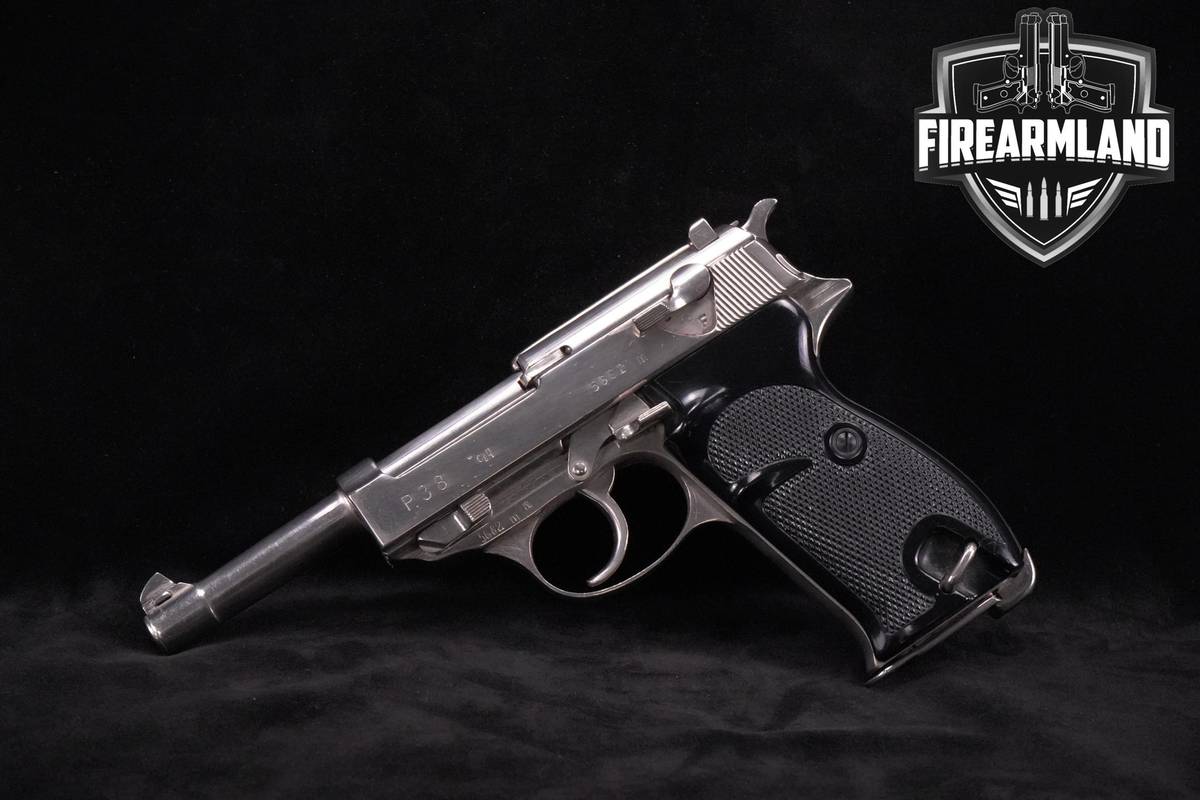 1944 THIRD REICH Spreewerke P.38 9mm 4.9" P38-Stainless Steel P.38 P-38