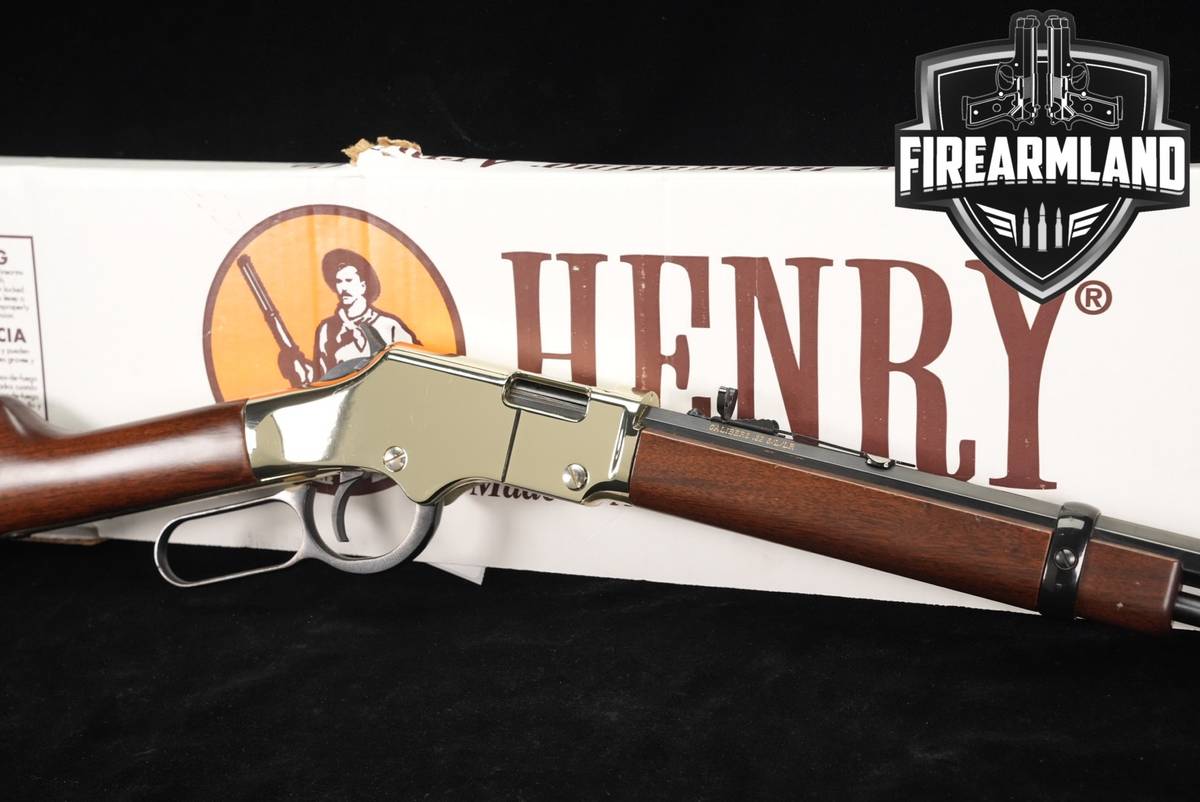 Henry Golden Boy 22 S/L/LR 20" Polished Brass & Walnut H004 +ORIG BOX