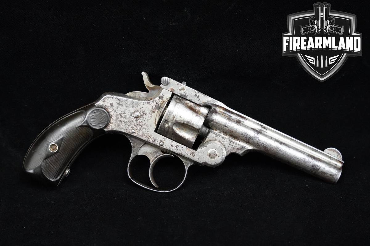 ANTIQUE Smith & Wesson .32 Double-Action 4th Model 32-S&W 3.5" Nickel 1-1/2