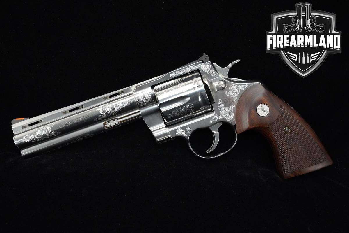 RARE! Colt Custom Shop Anaconda Engraved 44-Magnum 6" Colt-Anaconda OG-CASE