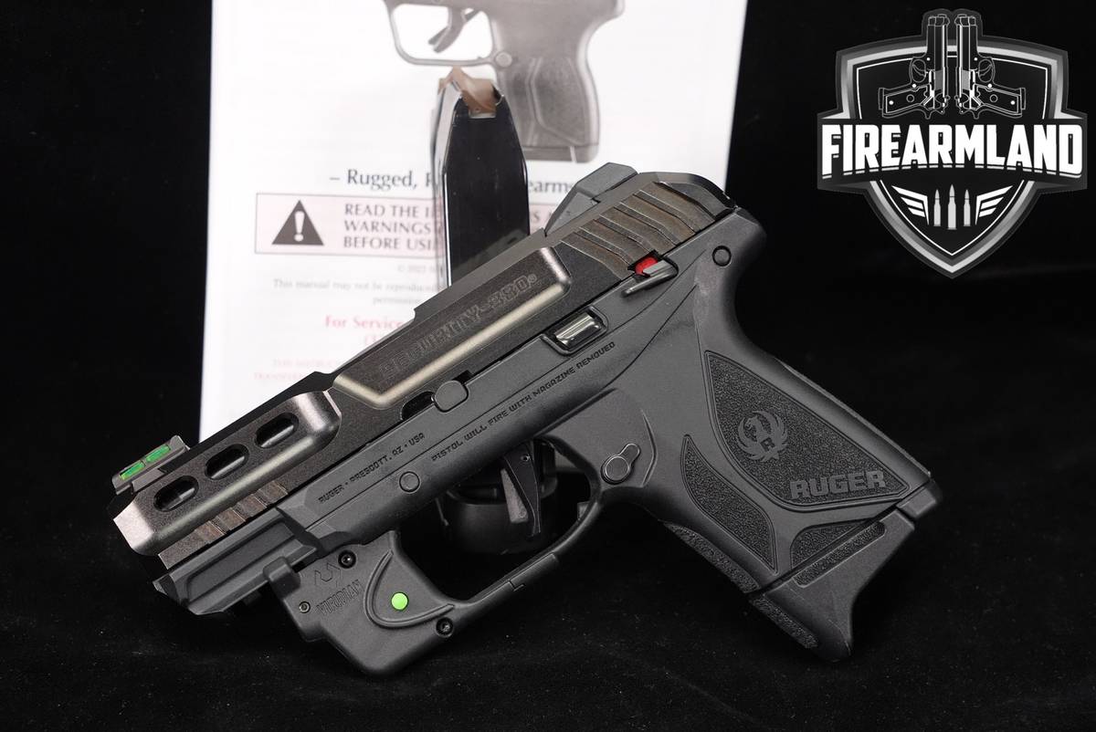 Ruger Security-380 Lite Rack 380ACP 3.42" +2 MAGS, VIRIDIAN LASER