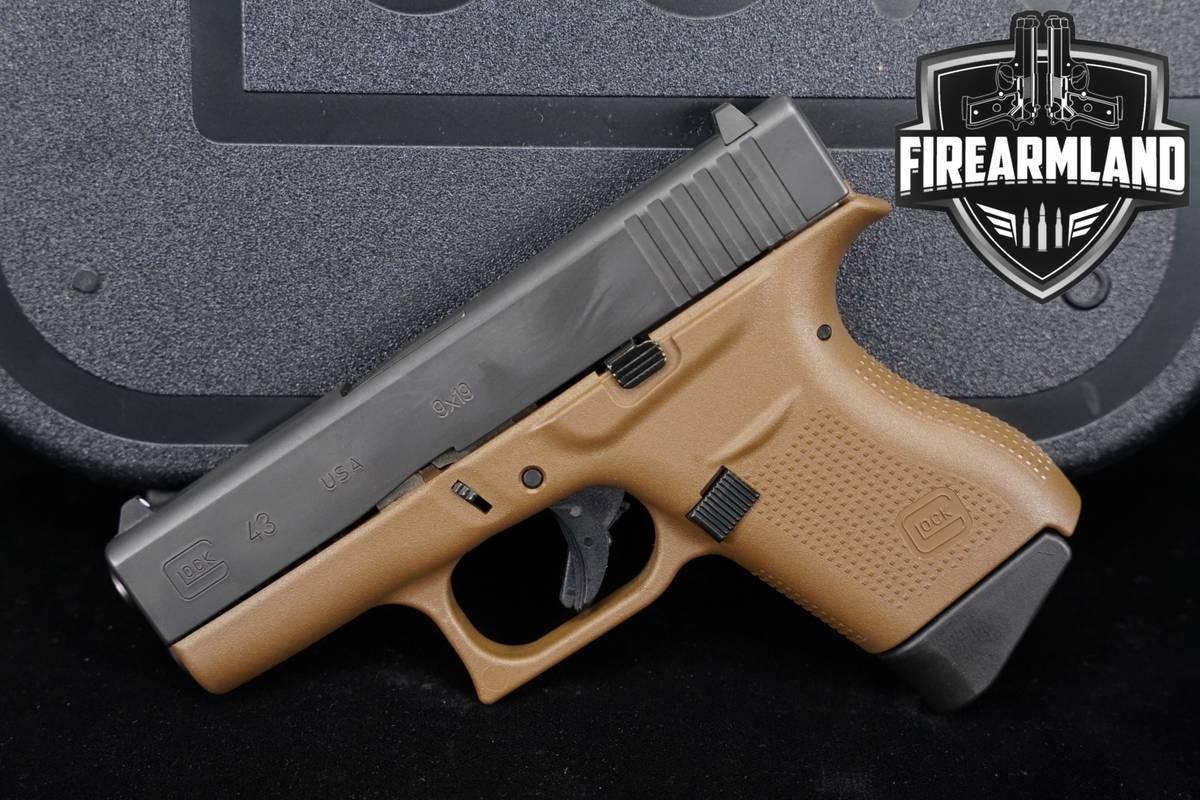 Glock 43 9mm Two-Tone Black & FDE G43