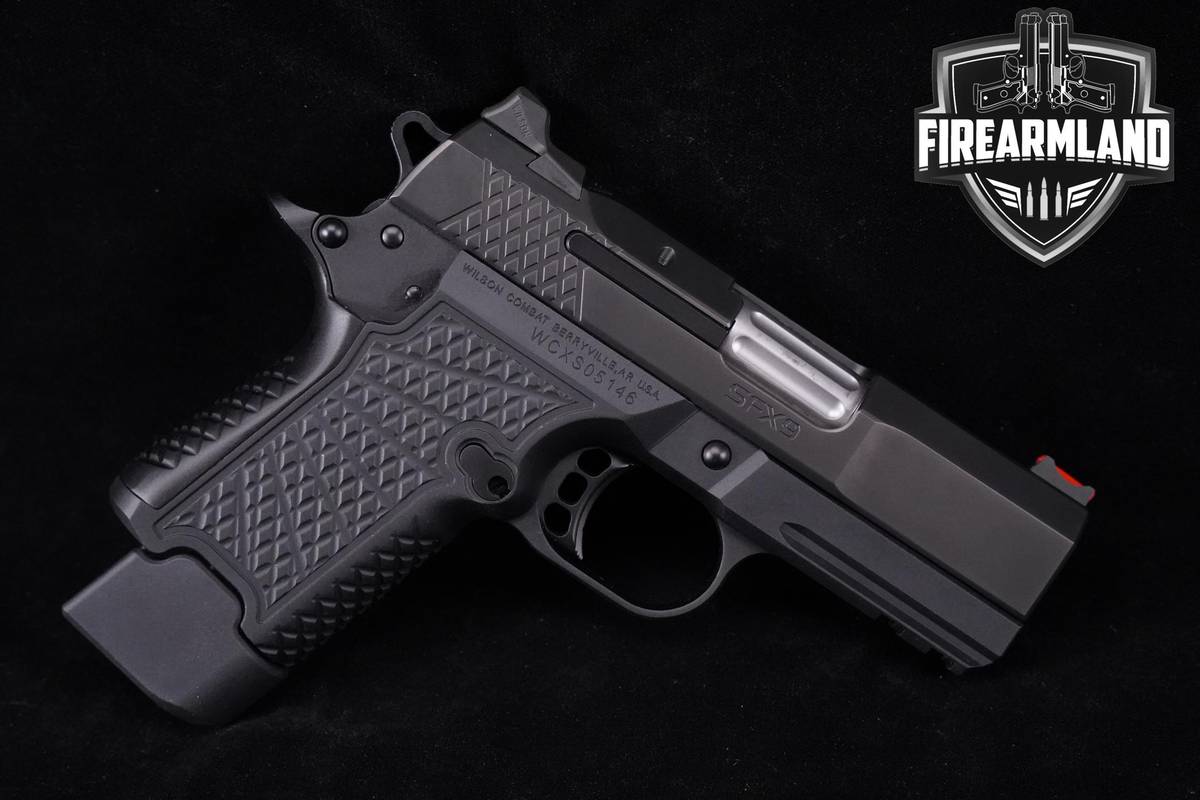 Wilson Combat WC SFX9 3.25" Subcompact 9mm 1911 3.25" Black DLC +ORIG CASE