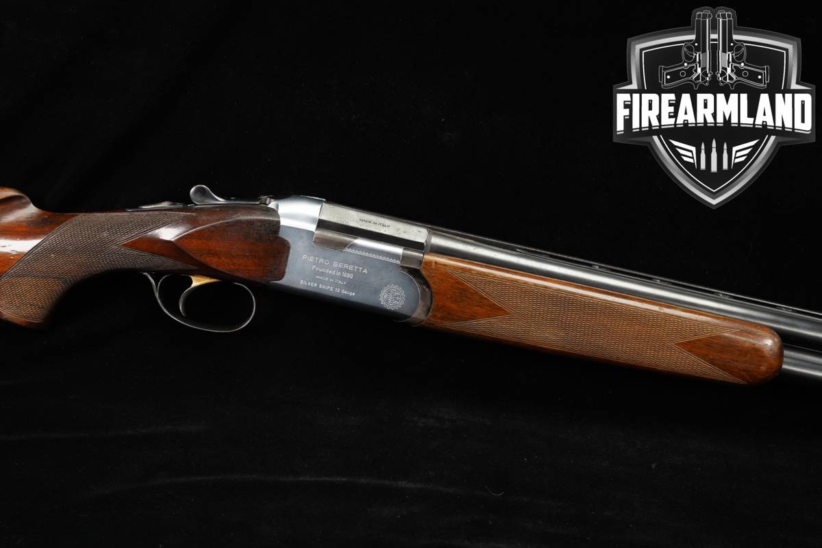 P Beretta S55 Silver Snipe 12-Gauge 28" Wood S-55
