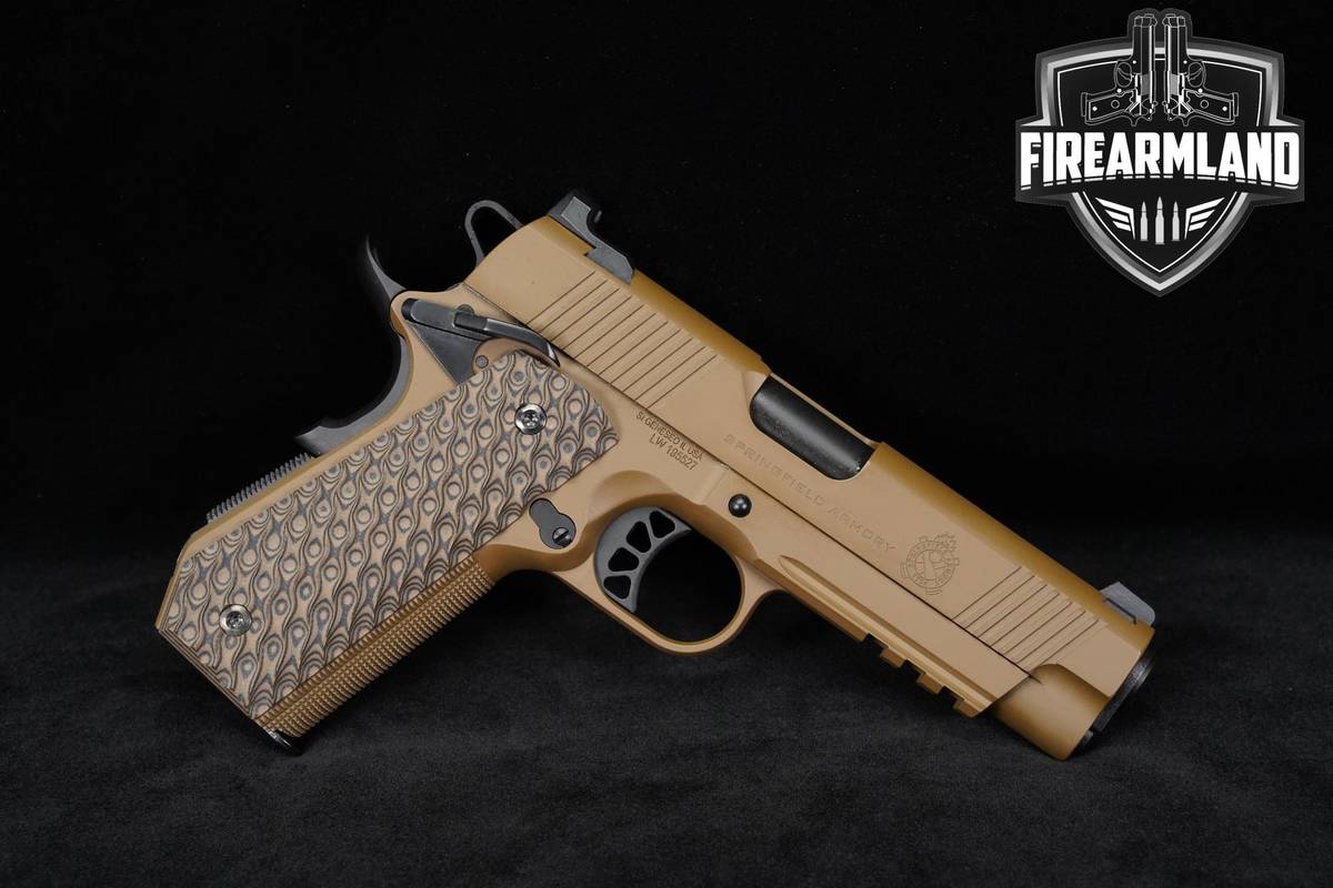 Springfield Armory 1911 TRP 4.25" Carry Light Rail FDE Cerakote +ORIG BOX