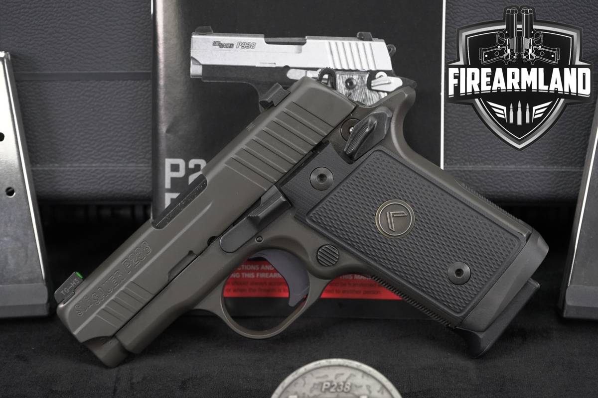 Sig Sauer P238 Legion 380 ACP P 238 +3 MAGS, ORIG CASE, CHALLENGE COIN