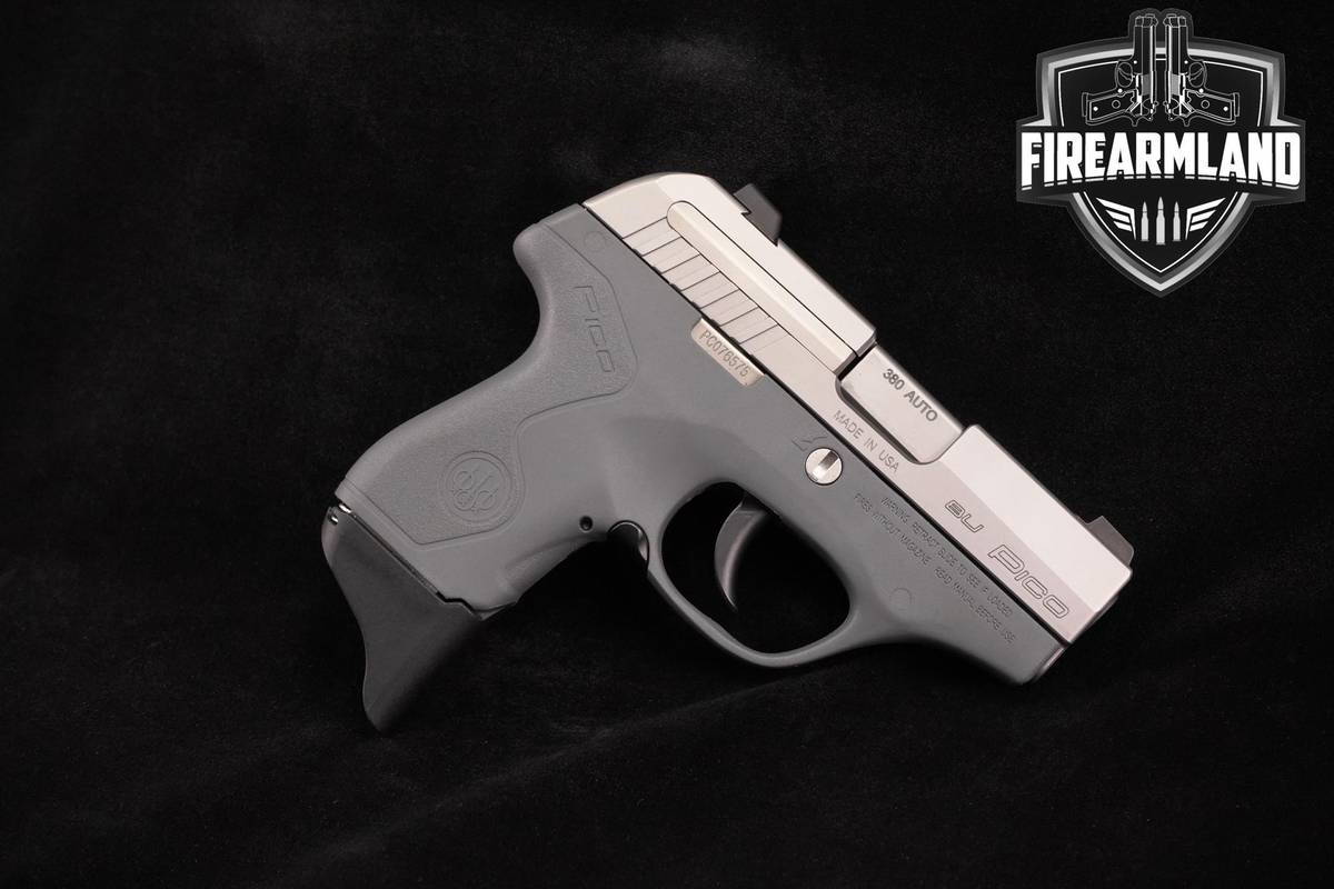 Beretta Pico 380 ACP Two-Tone Stainless & Gray +2 MAGS & OG CASE