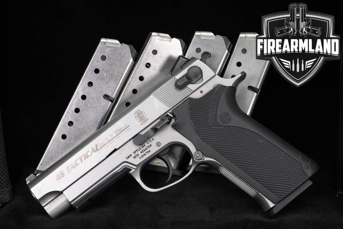 Smith & Wesson S&W Model 4566 TSW 45 Tactical 45ACP 4.25" Stainless +5 MAGS