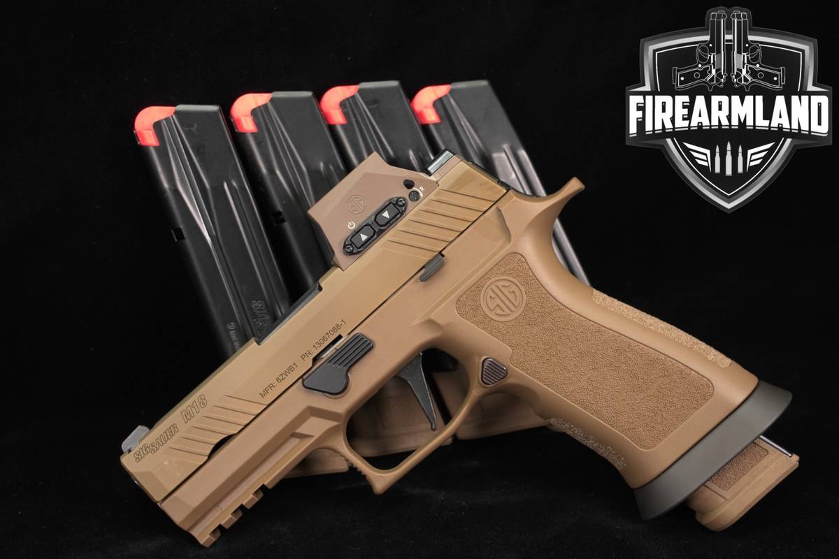 Sig Sauer P320-M18X 9mm 3.9" Coyote Tan +5 MAGS, ROMEO M17
