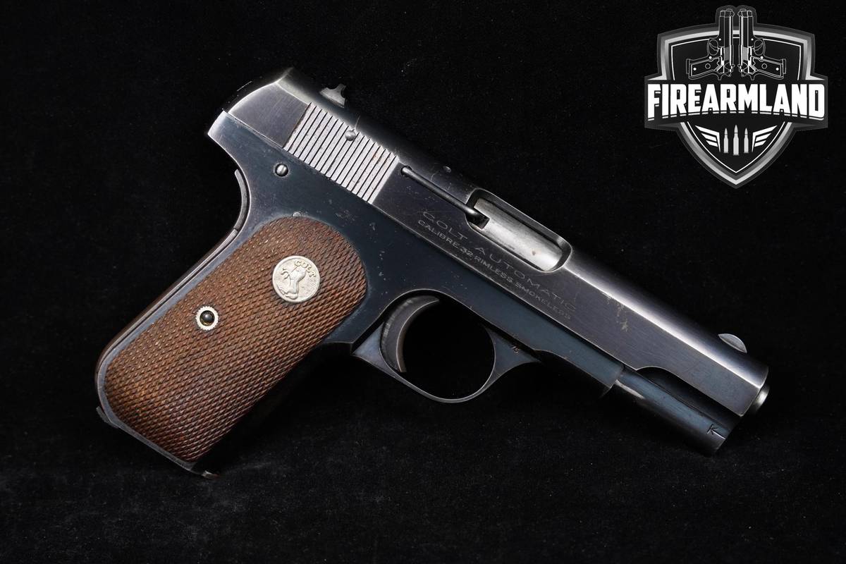 1938 Colt Model 1903 Pocket Hammerless Type IV 32-ACP 3.75" Blued +HOLSTER