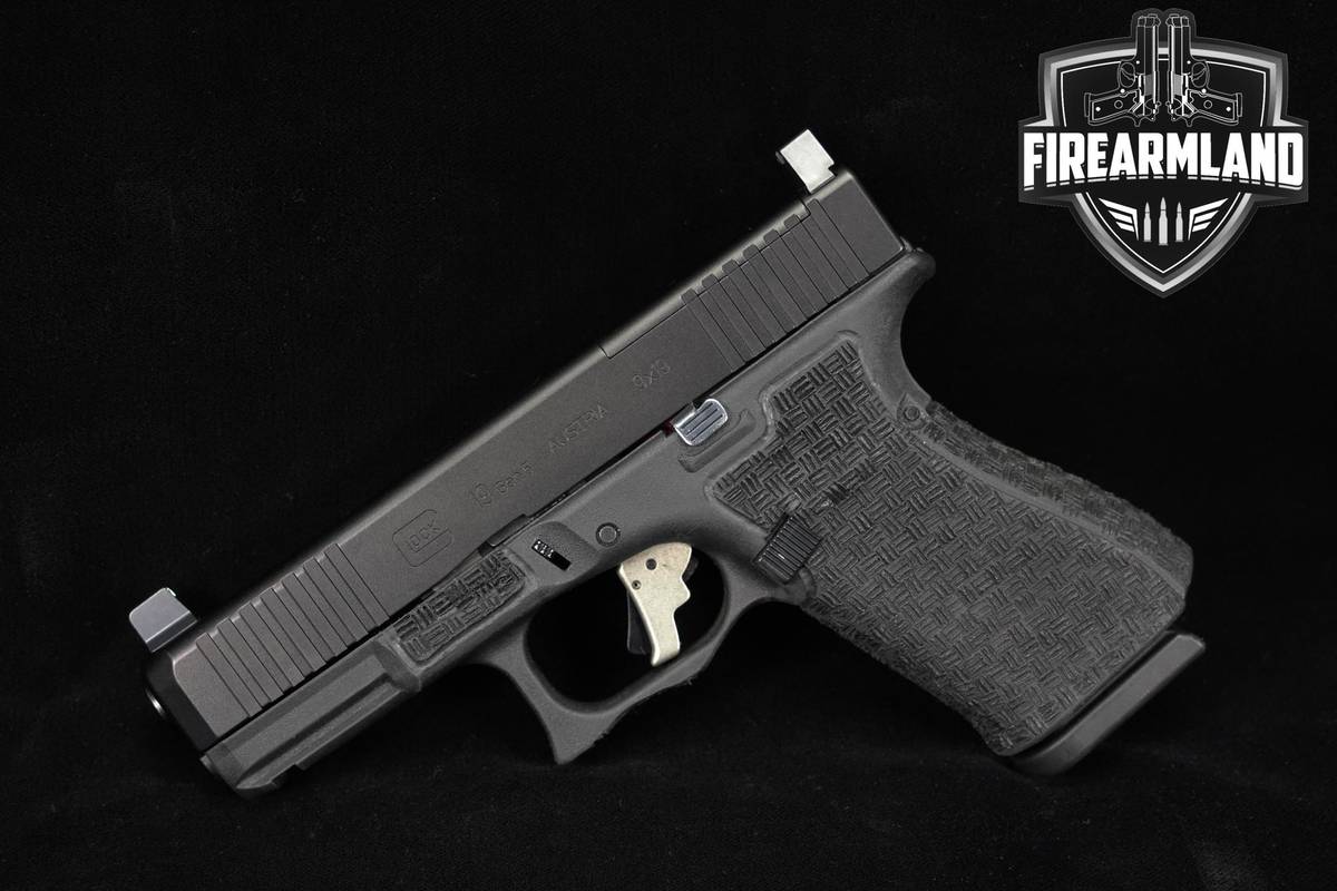 CUSTOM STIPPLING Glock 19 G19 Gen5 MOS 9mm G 4.02" +6 MAGS