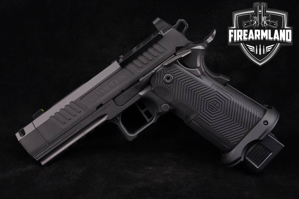 ALPHA FOXTROT AF1911 Romulus 9mm 1911 4.5" Black DLC +4 MAGS & ORIG CASE