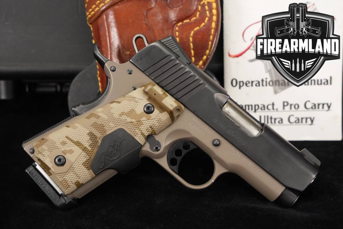Kimber Ultra Covert II Custom Shop 45 ACP 1911 3" +ORIG CASE & HOLSTER