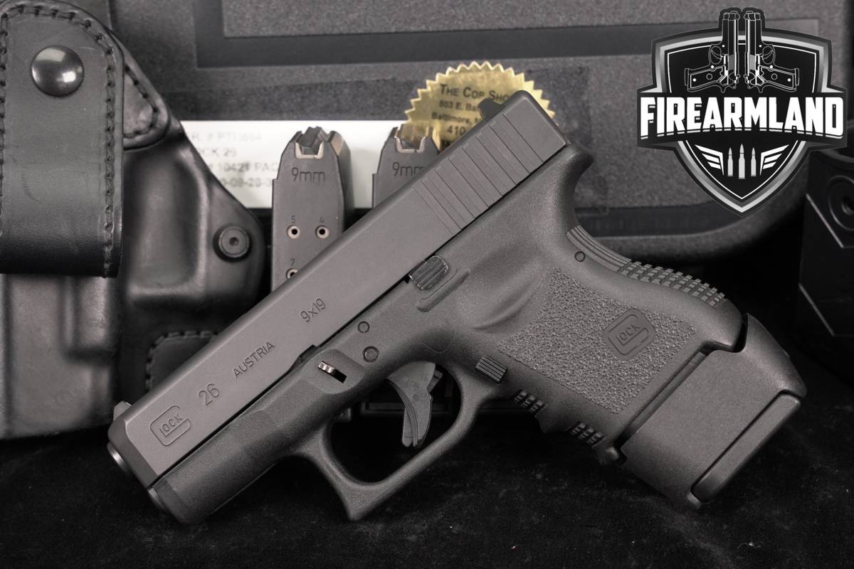 Glock 26 Gen3 G26 Gen 3 9mm 3.43 +4 MAGS, ORIG BOX & HOLSTER