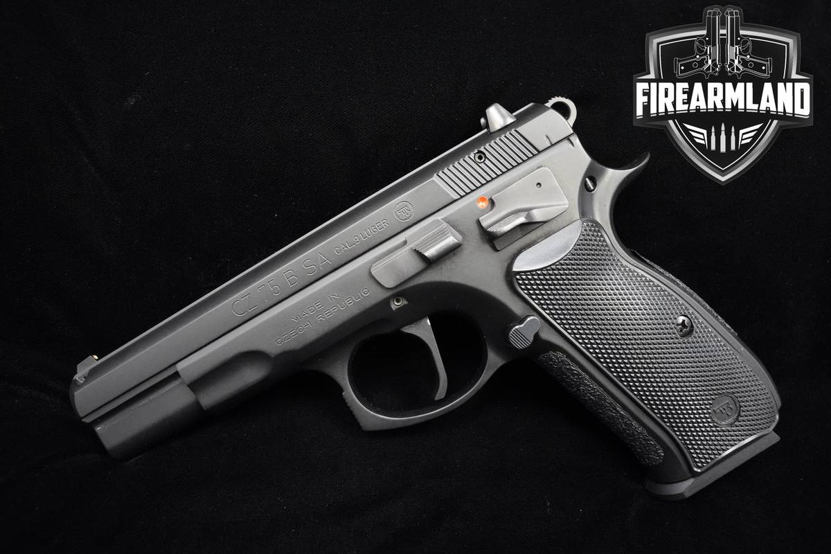 RARE & DISCONTINUED CZ 75 B SA 9mm 4.6" Black Polycoat CZ CZ75 SAO CZ-75B