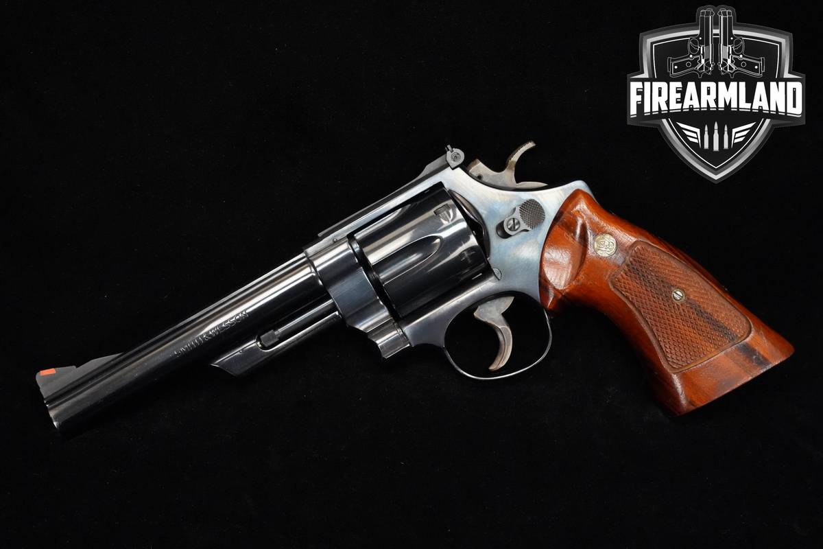 1980 Smith & Wesson (S&W) Model 29-2 44 Magnum 6" Blued S&W 29-2 DA/SA