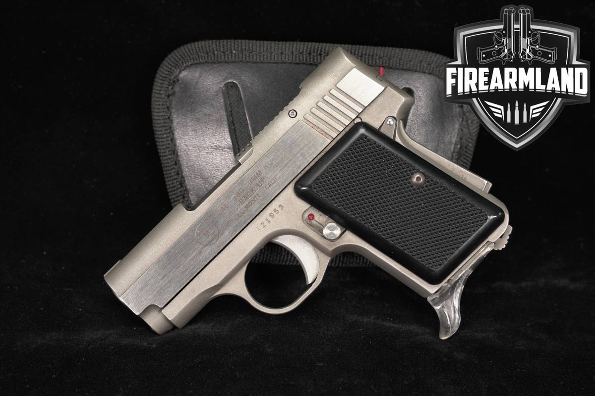 AMT Backup 380 ACP SAO 2.5" Stainless Top Eject +HOLSTER