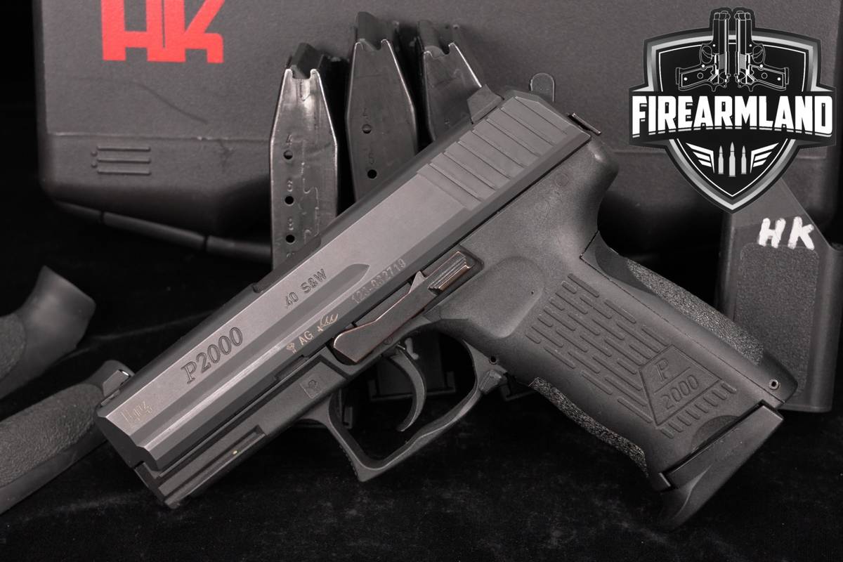 Heckler & Koch P2000 V3 40 S&W H&K 3.6 P-2000 +4 MAGS & ORIG CASE