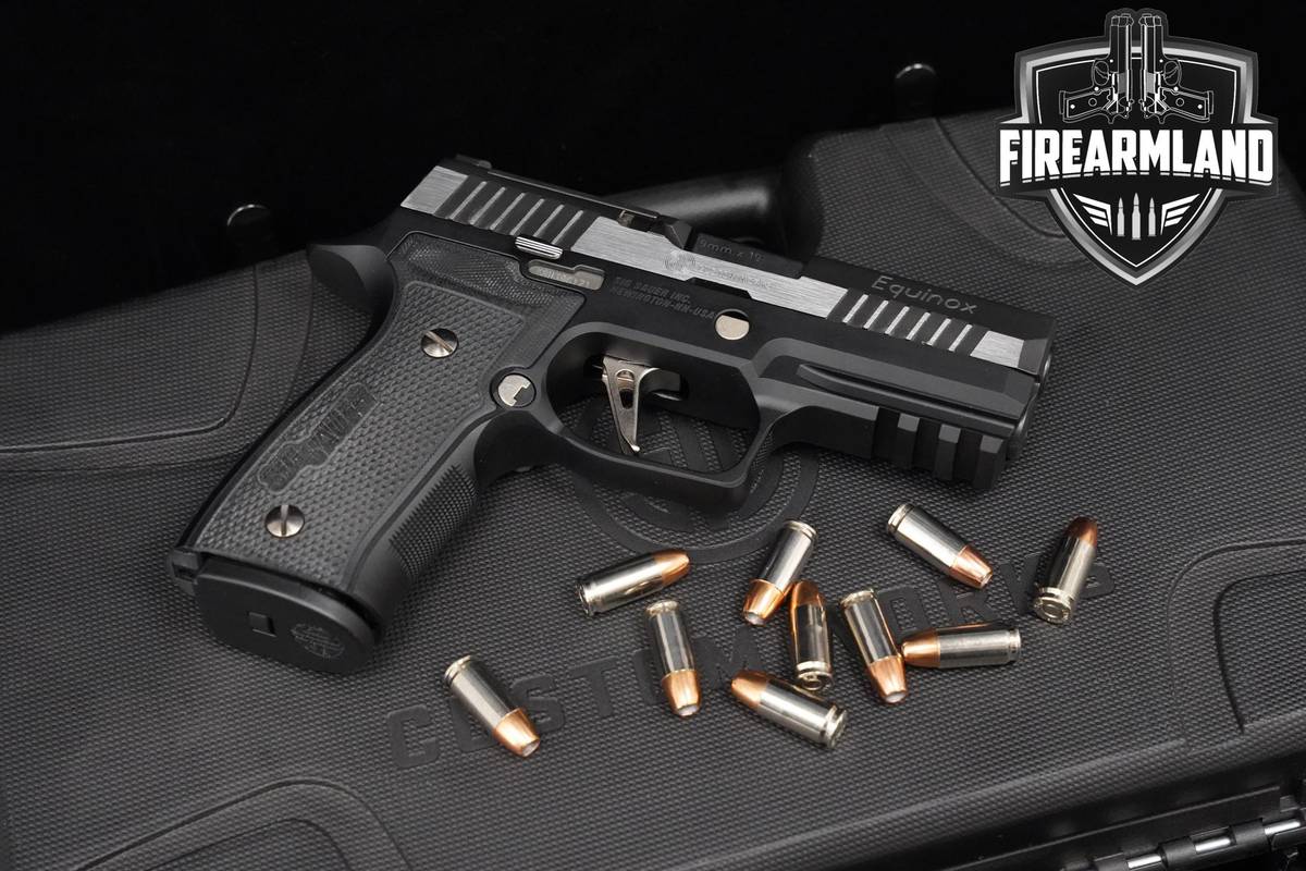 CUSTOM WORKS Sig Sauer P320 AXG Equinox 9mm Sig-Sauer P320-AXG +ORIG CASE
