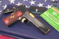 Colt Government Model Series 70; StormBreaker Custom; 1 of 1 hand carved in 24k .38 Super Blued in Excellent Condition Image 2