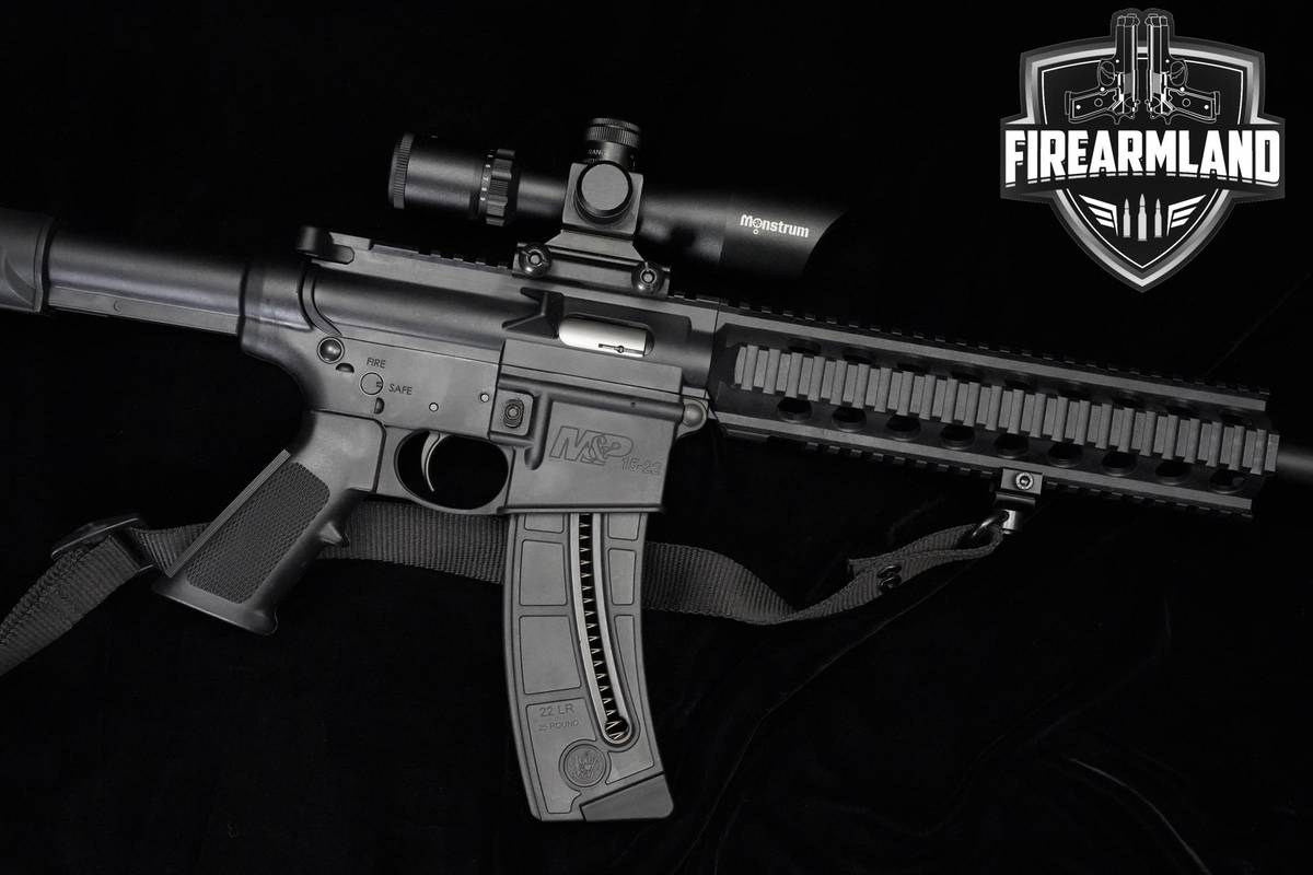 Smith & Wesson (S&W) M&P15-22 22LR AR-15 AR15 AR 16.5" S&W M&P15-22 +OPTIC