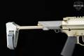 Q Honey Badger Pistol .300 AAC Blackout (7.62x35mm) Two-Tone Tan & Gray in Excellent Condition Image 4