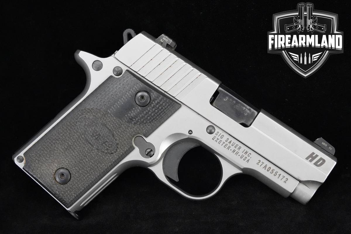 Sig Sauer P238 HD 380 ACP Stainless Sig-Sauer P238 +3 MAGS & ORIG CASE
