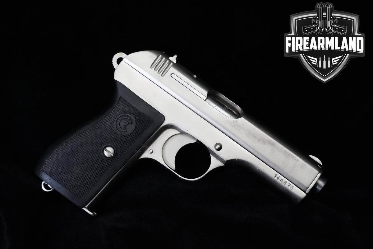 1939-1945 CZ Vz 27 32 Auto (765 Browning) 3.9" CZ Pistole Modell 27 NICKEL