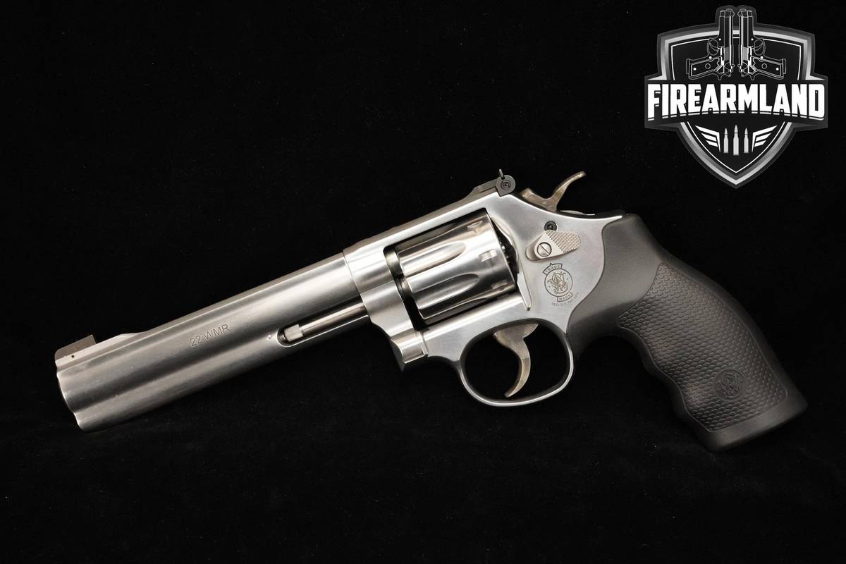 Smith & Wesson Model 648-2 22-WMR 6" Stainless S&W 648-2 DA/SA