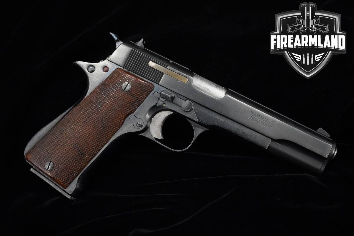 VINTAGE 1958 Star Model Super A 9mm Largo 5" Blued Star Super