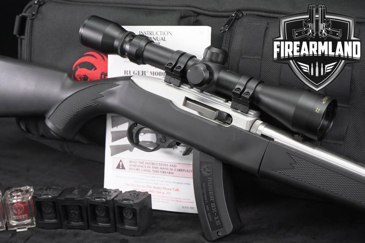 Ruger 10/22 TAKEDOWN 22LR 18.5" Stainless & Synthetic +7 MAGS, ORIG CASE
