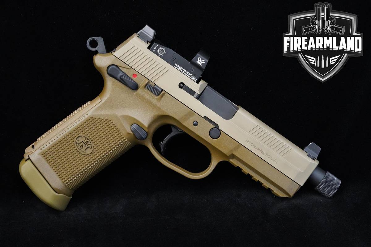 FN FNX-45 Tactical 45 ACP 5.3" FDE FNX-45 FNX45 +3 MAGS, ORIG CASE & VORTEX