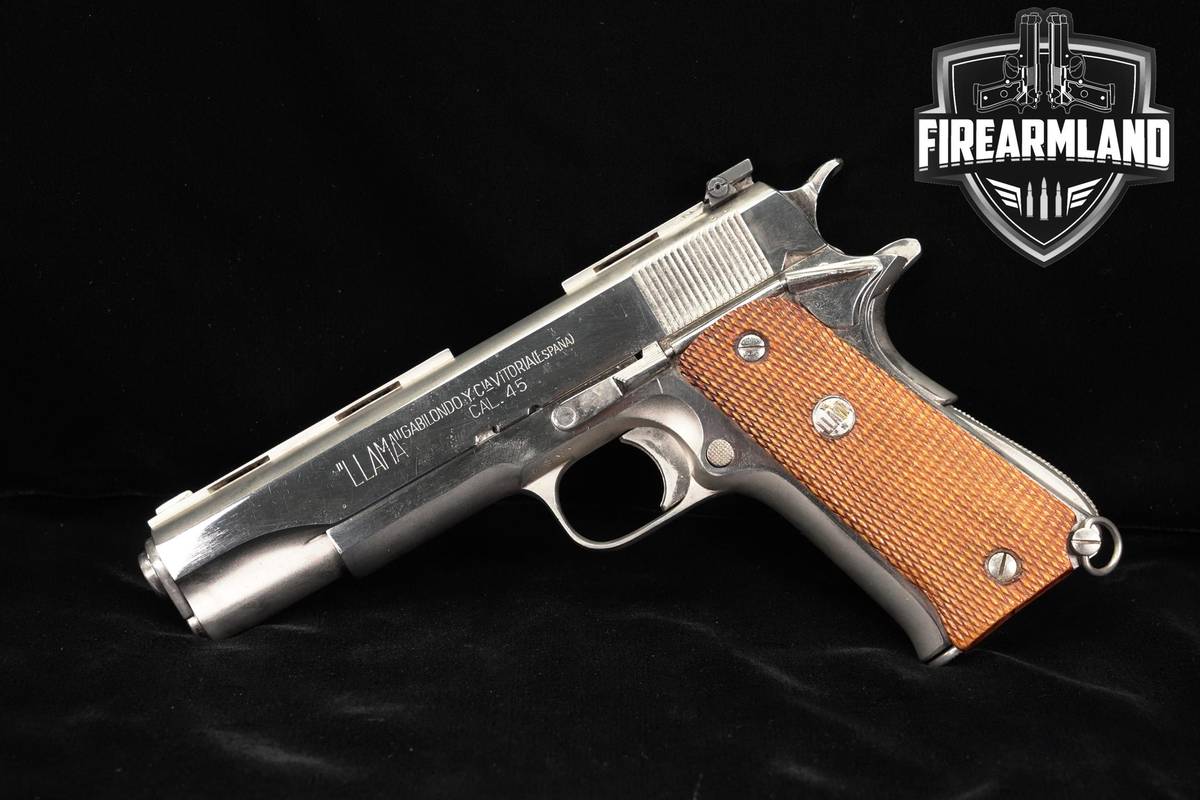 1975 Llama Model IX-A Especial 45 ACP 1911 5 Polished Stainless