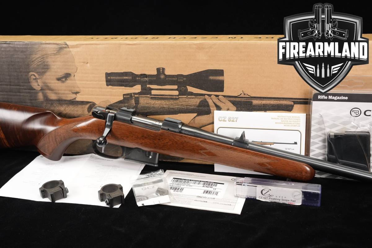 CZ 527 Carbine 223 Rem Mauser 18.5 Walnut +2 MAGS & ORIG BOX