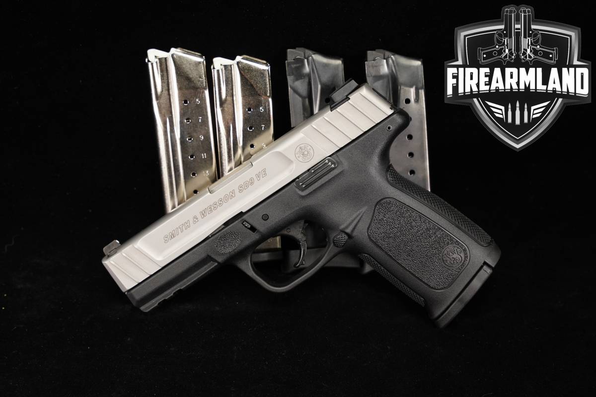 Smith & Wesson SD9 VE 9mm S&W Two-Tone Stainless SD9VE SD-9 +5 MAGS