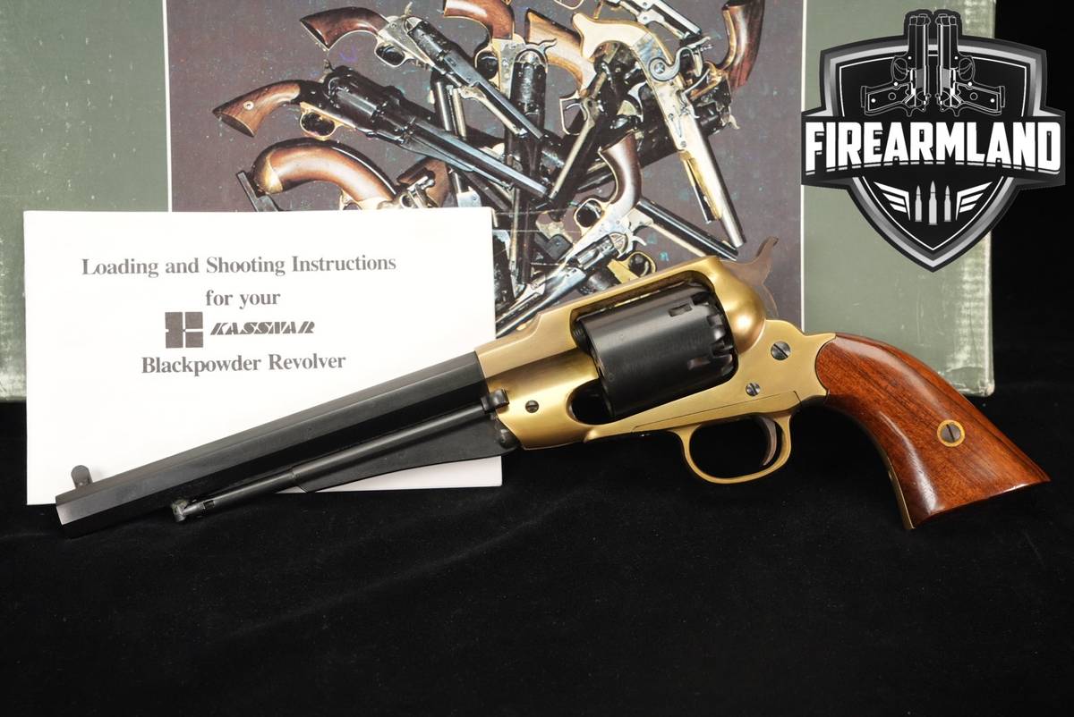 Armi San Marco 1858 Remington New Model Army, Brass Frame .44 8" +ORIG BOX