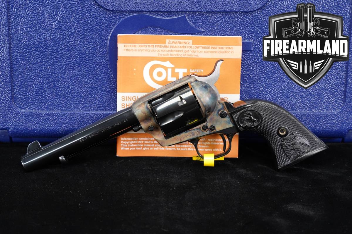 LIKE-NEW Colt Single Action Army 45Colt 5.5" SAA Blued & CCH +ORIG CASE