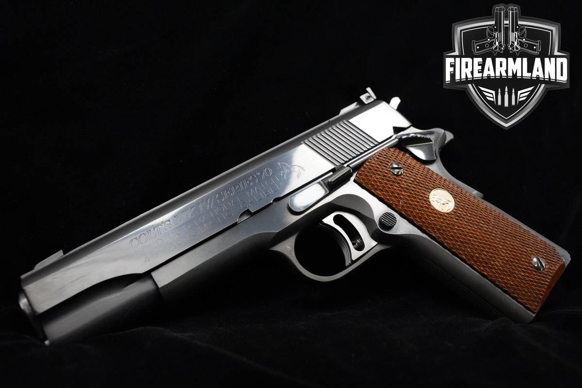 1974 Colt MK IV Series 70 Gold Cup National Match 45 ACP 5" Colt +ORIG BOX