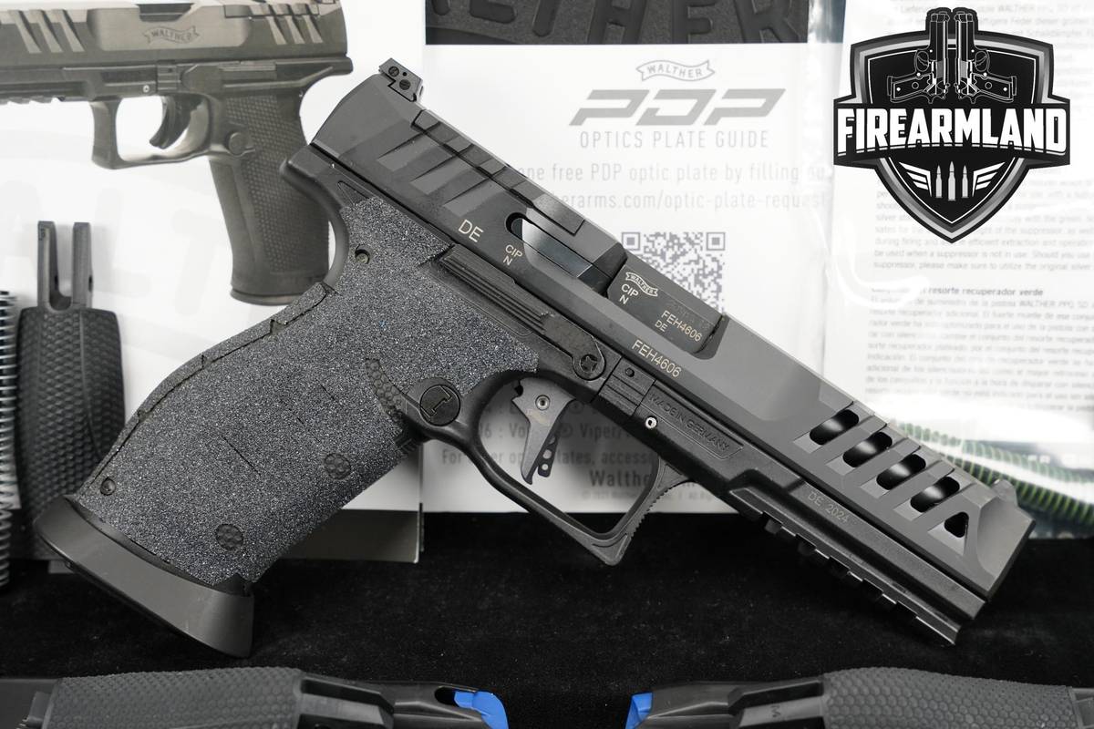 Walther PDP-FS Match Polymer Full Size Optic-Ready 9mm 5" +3 MAGS